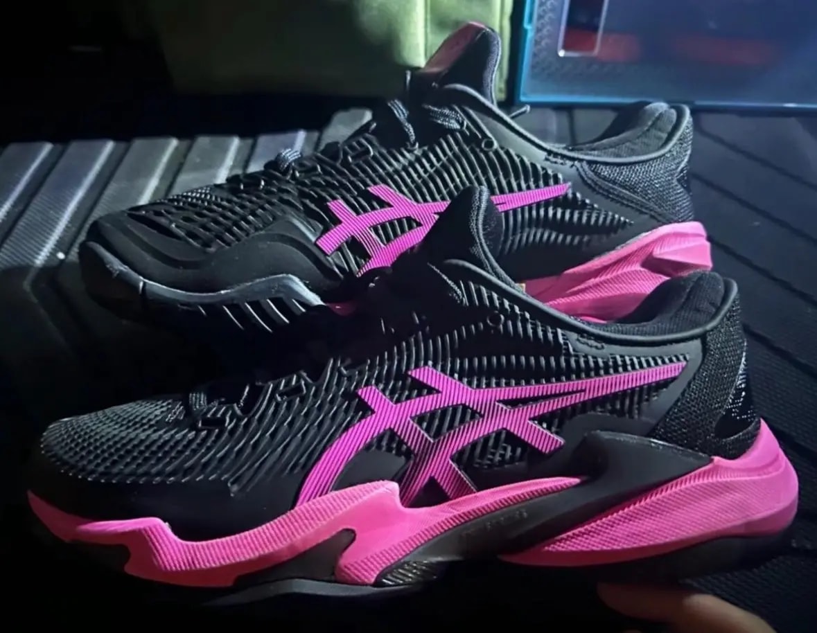 Giày Asics Court FF 3 'Black Hot Pink' 1041A370-001 — ảnh 2