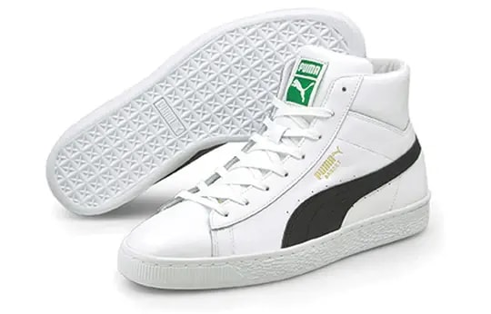 Giày Puma Basket Mid Xxi Sneakers 'Black White' 380756-03 — ảnh 3