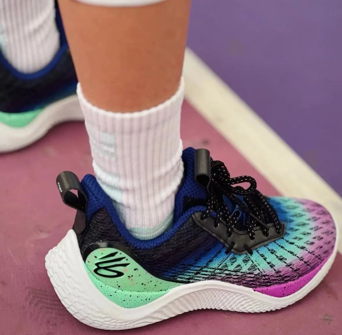 Giày Under Armour Curry Flow 10 GS 'Northern Lights' 3025627-500 — ảnh 4