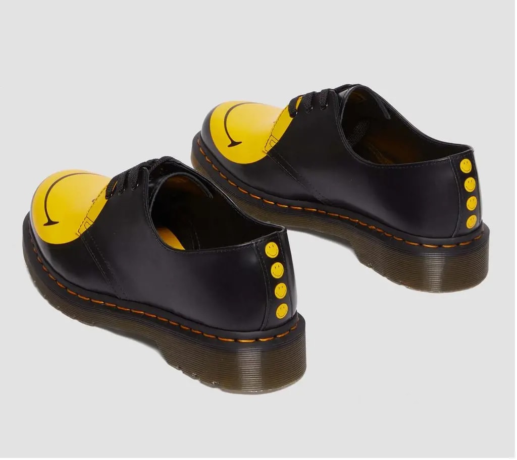 Giày Dr. Martens 1461 Leather Oxford 'Black Yellow' 31390005 — ảnh 4