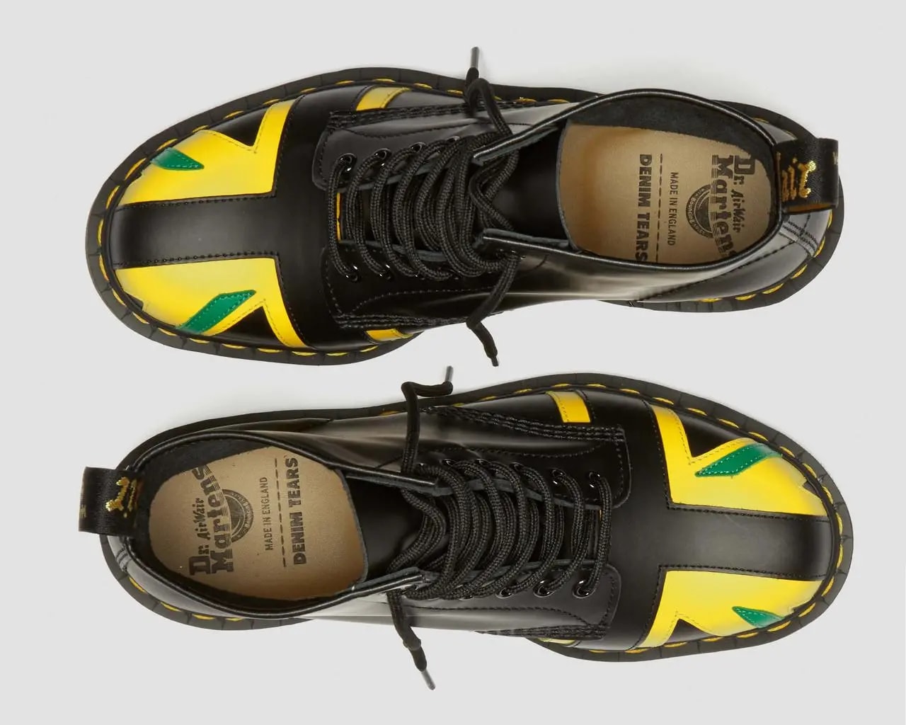 Giày Dr. Martens 1460 Denim Tears Union 'Black' 31743038 — ảnh 4