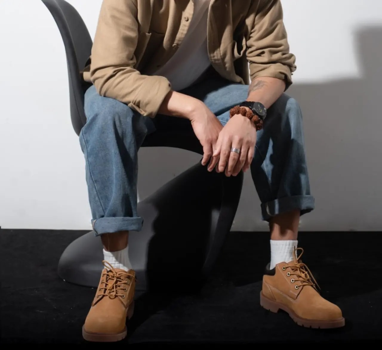 Giày Timberland Low Work Boots 'Wheat' A1P3LW — ảnh 4