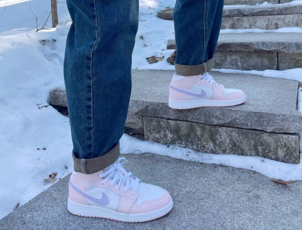 Giày Nike Air Jordan 1 Mid 'Pink Wash' FD8780-601 — ảnh 3