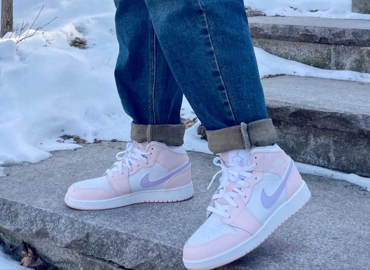 Giày Nike Air Jordan 1 Mid 'Pink Wash' FD8780-601 — ảnh 5