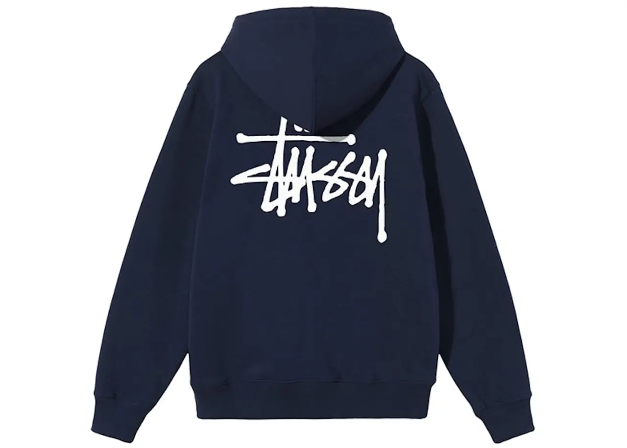 Áo Stussy Basic Stussy Hoodie 'Navy' — ảnh 2