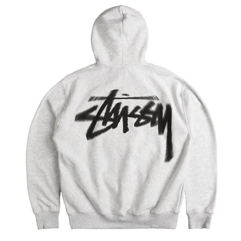 Áo Stussy Dizzy Stock Hoodie 'Ash Heather' — ảnh 2