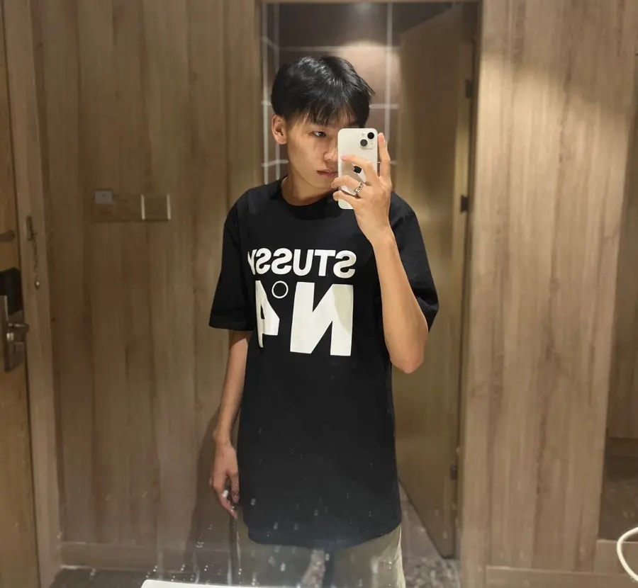 Áo Stussy NO.4 T-Shirt 'Black' 1904901 — ảnh 4