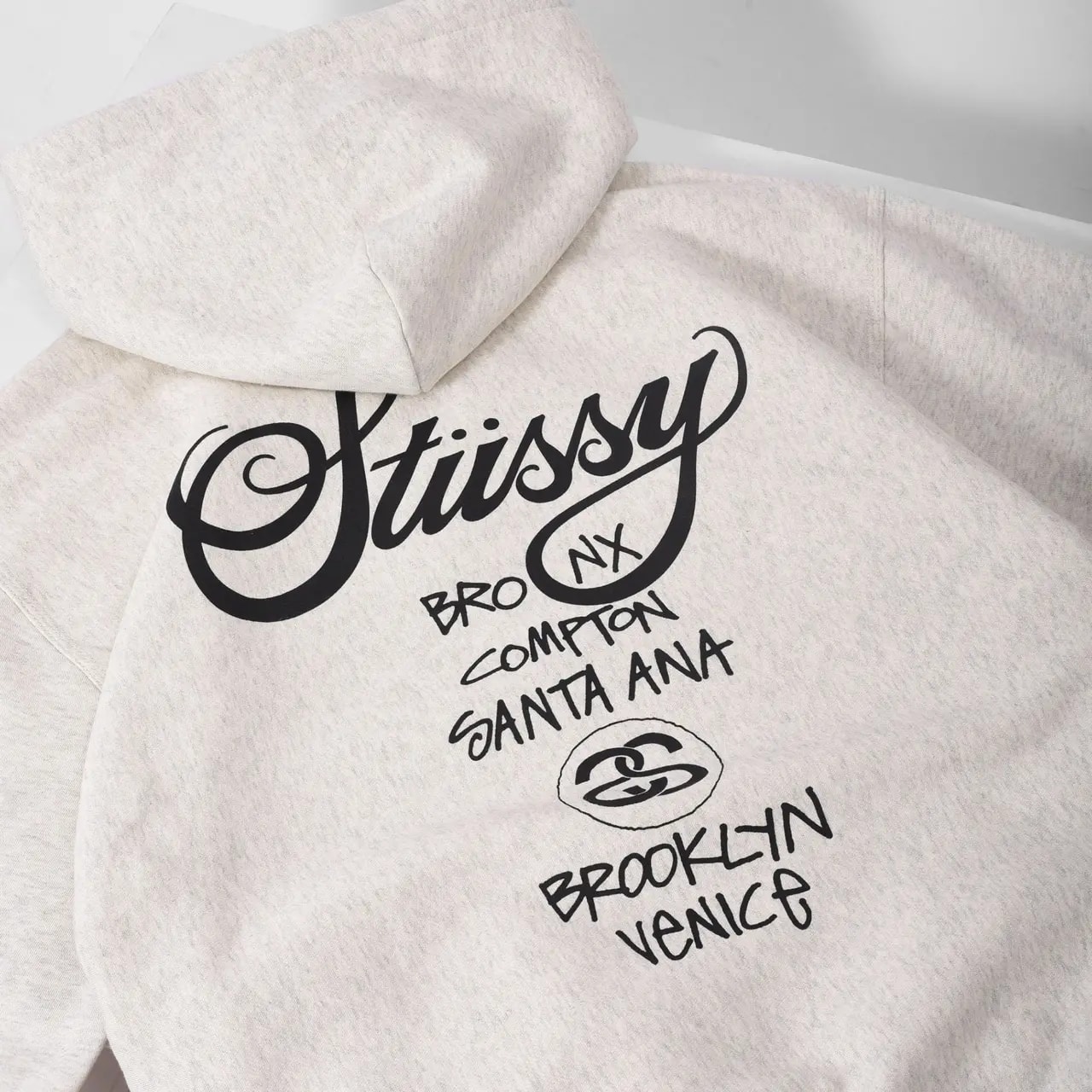 Áo Stussy World Tour Hoodie 'Ash Heather' — ảnh 3