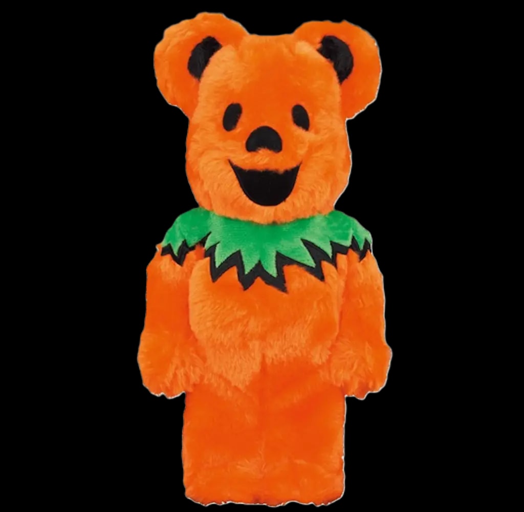 Mô Hình Bearbrick x Grateful Dead Costume Ver. 'Bear Orange' — kich-thuoc: 1000%
