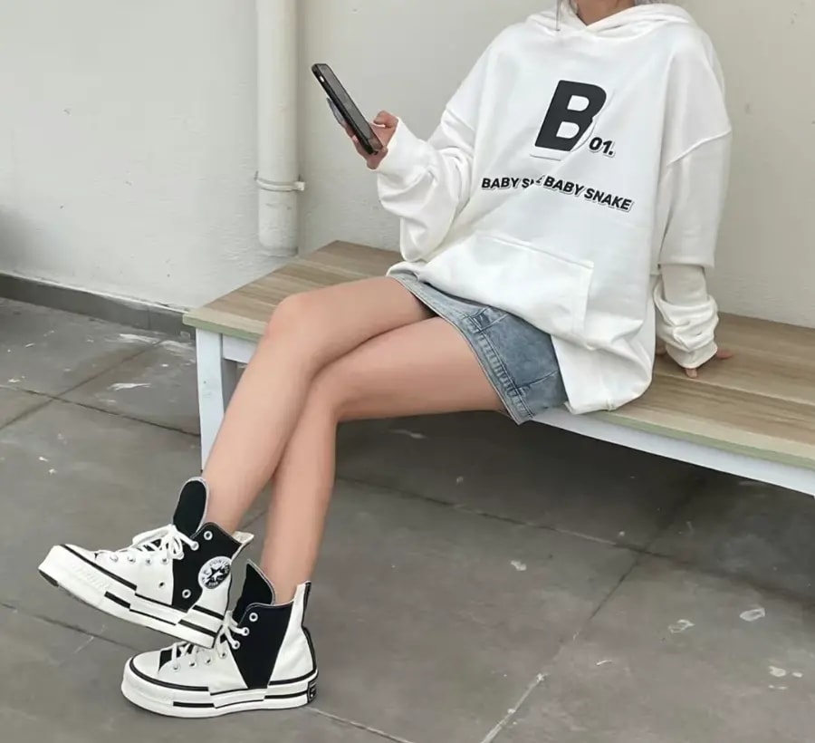 Giày Converse 1970s 'White Black' A01388C — ảnh 4