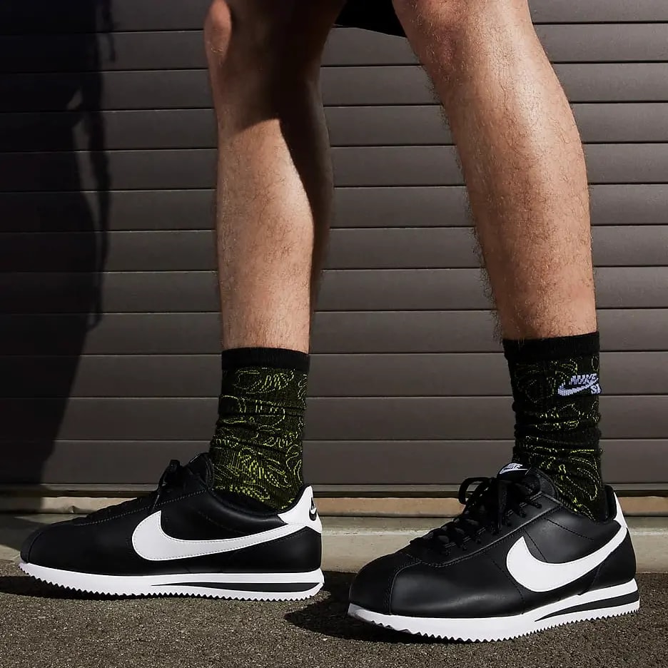Giày Nike Cortez 'Black White' DM4044-001 — ảnh 4