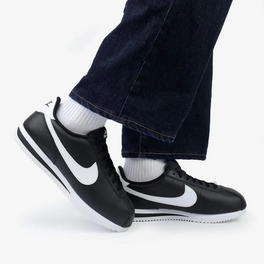 Giày Nike Cortez 'Black White' DM4044-001 — ảnh 2