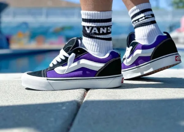 Giày Vans Knu Skool 'Black Purple' VN0009QCB5P — ảnh 2