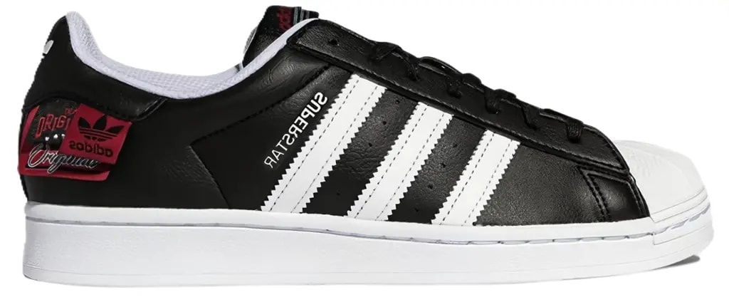 Giày Adidas Originals Superstar 'Black White Red' HQ6456 — kich-thuoc: 42-2-3