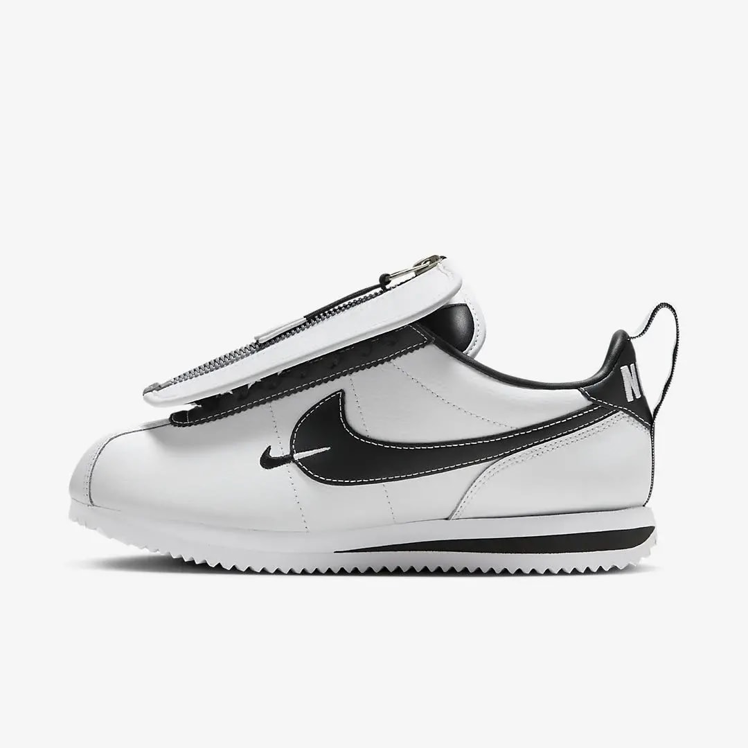 Giày Nike Cortez Yin and Yang Shroud 'White Black' FJ7870-101 — ảnh 3
