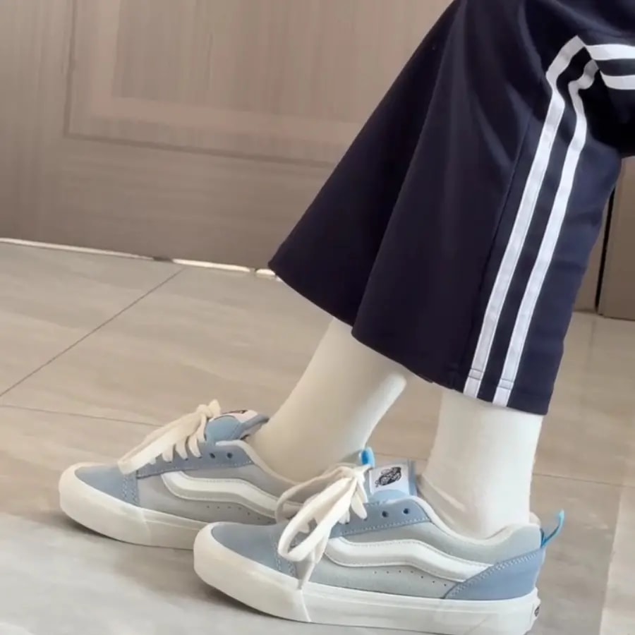 Giày Vans Knu Skool Hairy 'Sky Blue' VN0009QCSKY — ảnh 3