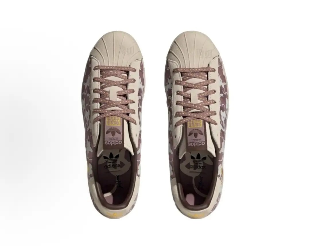 Giày Adidas Superstar 80s x Han Meilin 'Gray Brown' ID4376 — ảnh 5