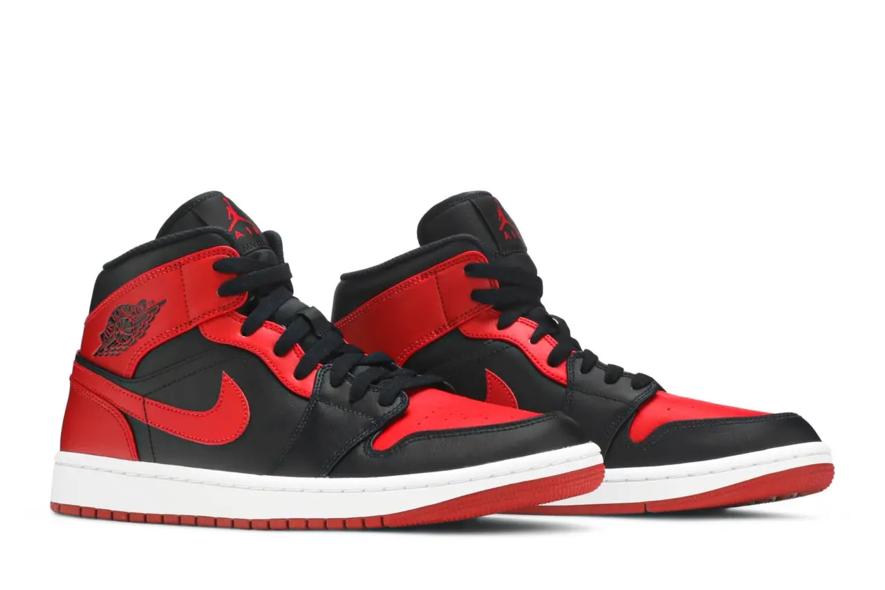 Giày Nike Air Jordan 1 Mid 'Banned' 2020 554724‑074 — ảnh 2