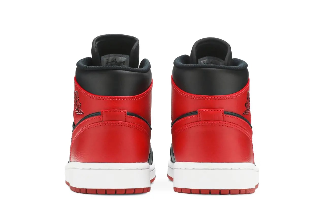 Giày Nike Air Jordan 1 Mid 'Banned' 2020 554724‑074 — ảnh 3