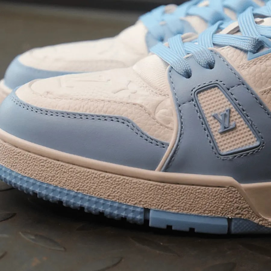 Giày Nam Louis Vuitton LV Trainer Low 'Bleu Ciel' 1AA6YK — ảnh 4