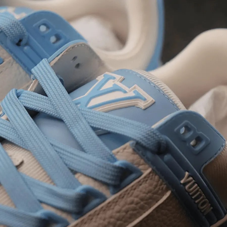 Giày Nam Louis Vuitton LV Trainer Low 'Bleu Ciel' 1AA6YK — ảnh 5
