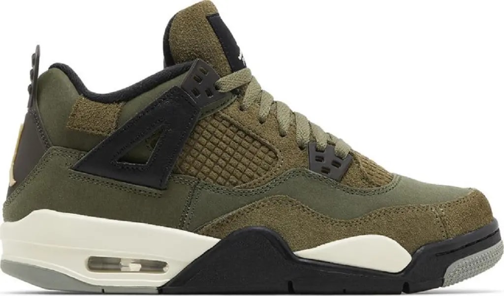 Giày Nike Air Jordan 4 Retro SE GS 'Craft - Olive' FB9928-200 — kich-thuoc: 36