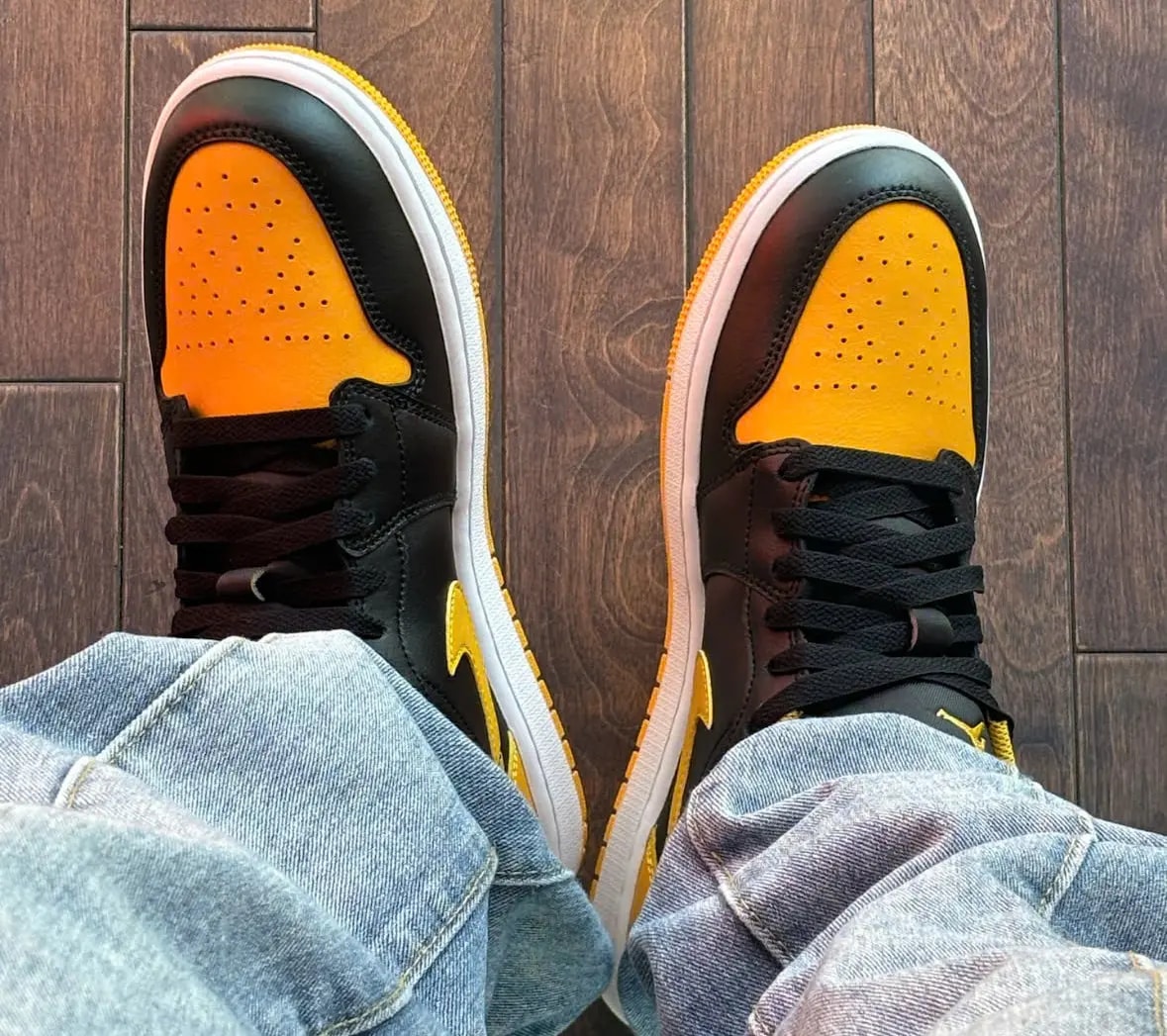 Giày Nike Air Jordan 1 Low 'Yellow Ochre' 553558-072 — ảnh 5