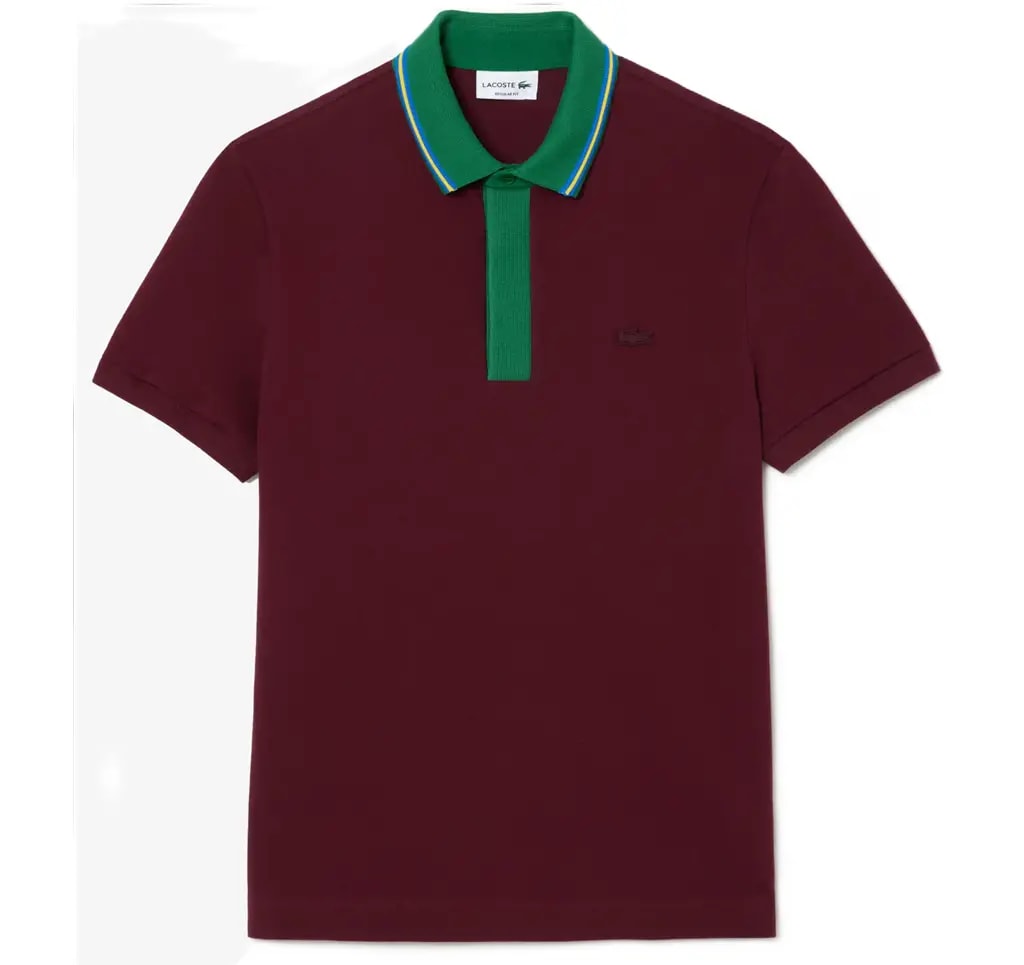 Áo Lacoste Regular Fit 'Dark Red' PH1125-YUP — kich-thuoc: L