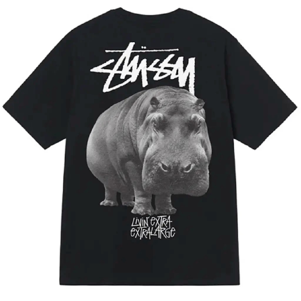 Áo Stussy Big Hippo T-Shirt ‘Black’ — kich-thuoc: L