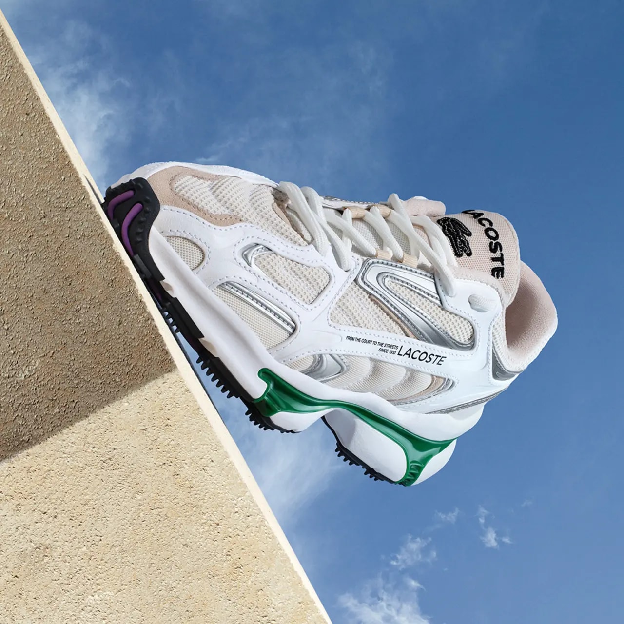 Giày Lacoste L003 2K24 ‘White Green’ 47SMA0013-082 — ảnh 5