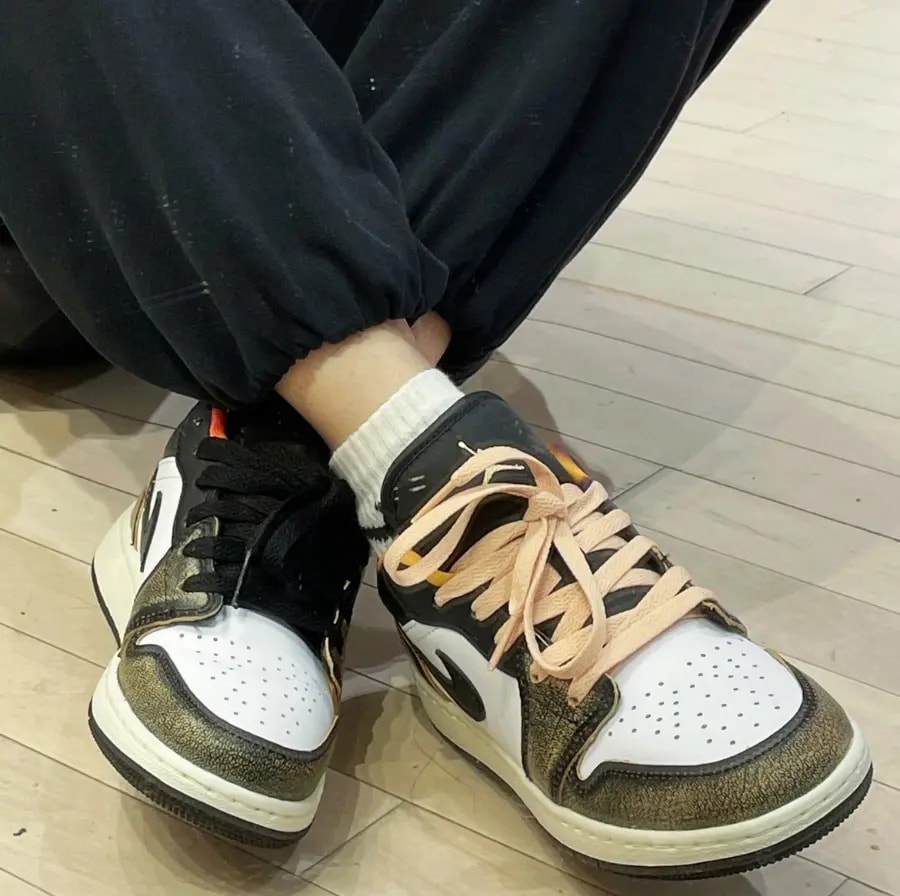 Giày Nike Air Jordan 1 Low SE GS 'Tan' DQ8421-001 — ảnh 4