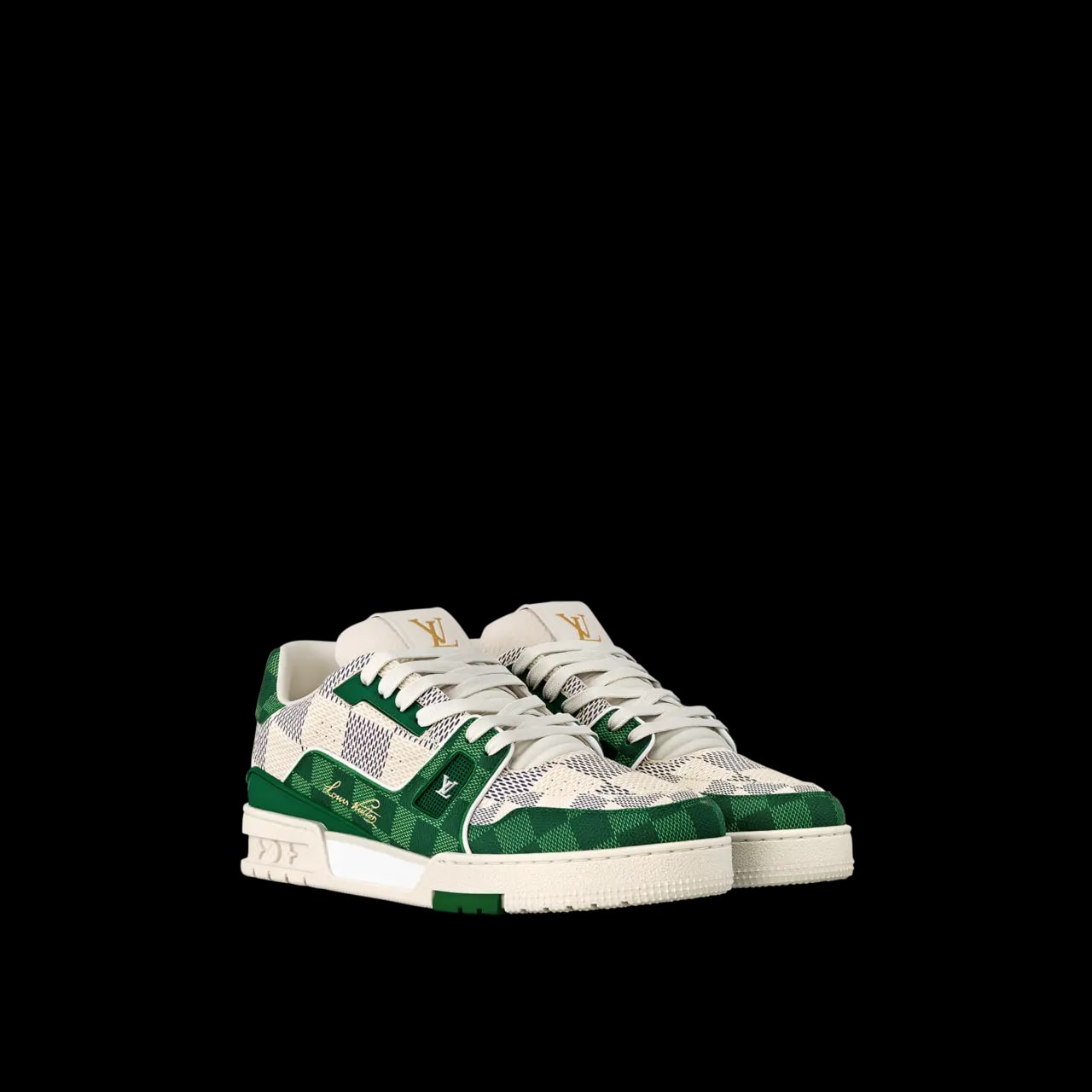 Giày Louis Vuitton LV Trainers 'Green' 1AC587 — ảnh 3