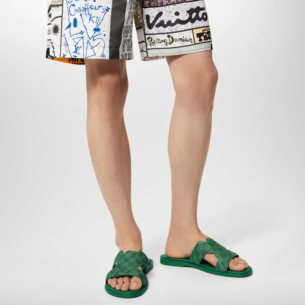 Dép Louis Vuitton LV Oasis Mules 'Green' 1AC5EQ — ảnh 3