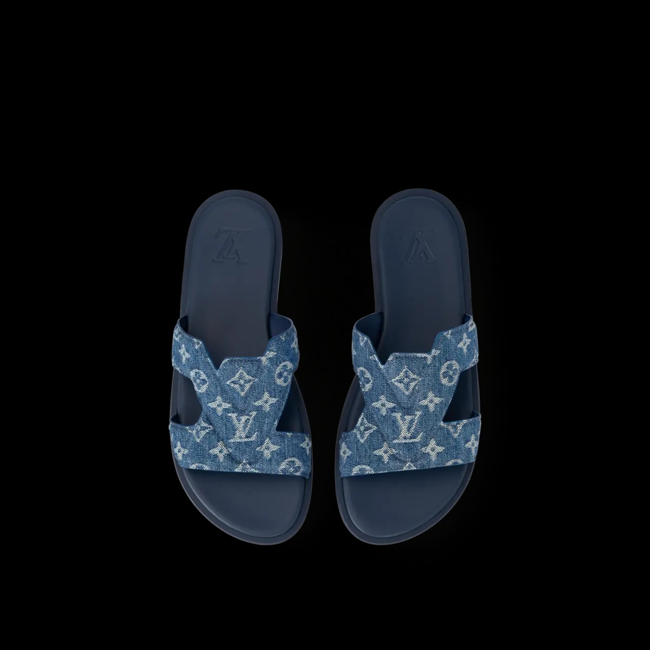 Dép Louis Vuitton LV Oasis Mules 'Blue' 1AC69P — ảnh 5