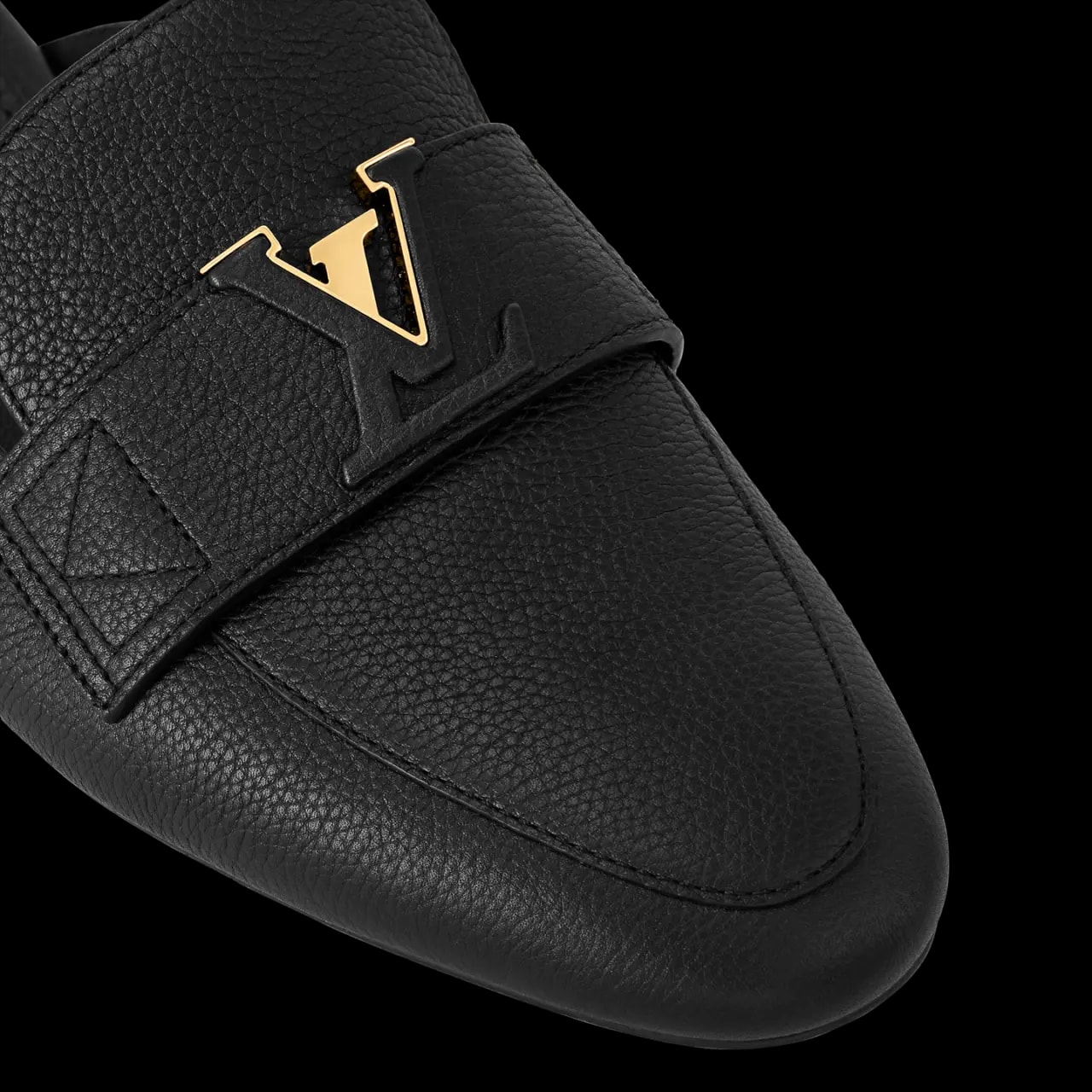 Dép Louis Vuitton LV Capri Open Back Loafers 'Black' 1AC7N3 — ảnh 4