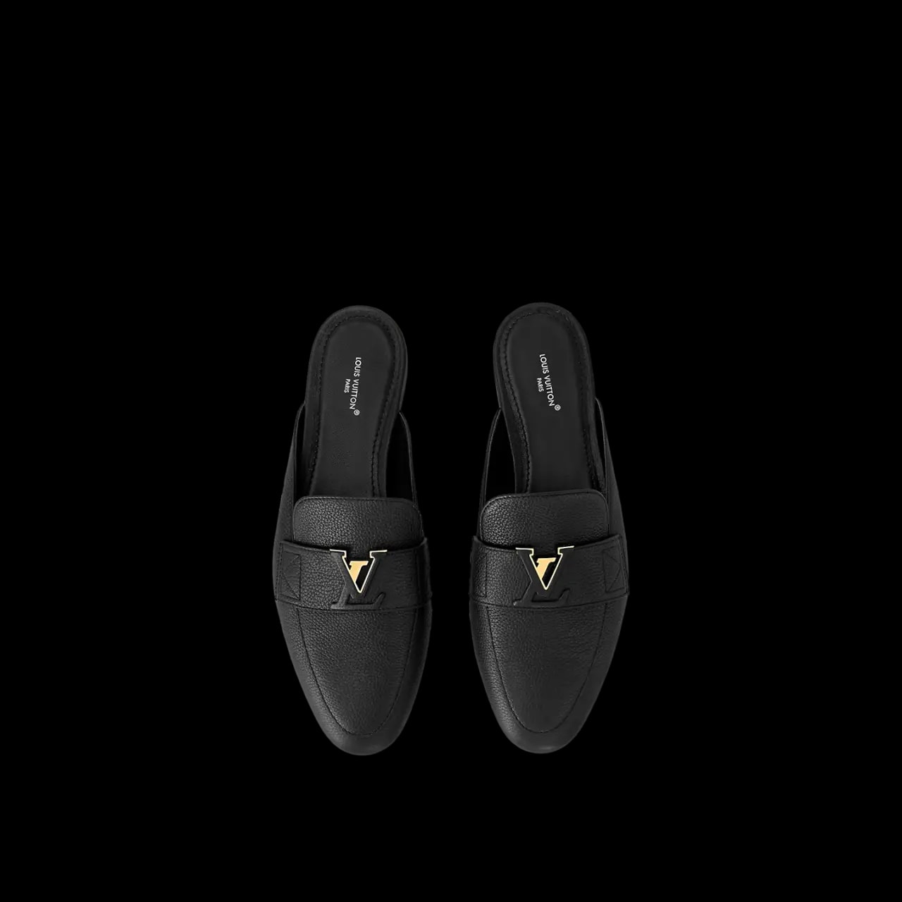 Dép Louis Vuitton LV Capri Open Back Loafers 'Black' 1AC7N3 — ảnh 3