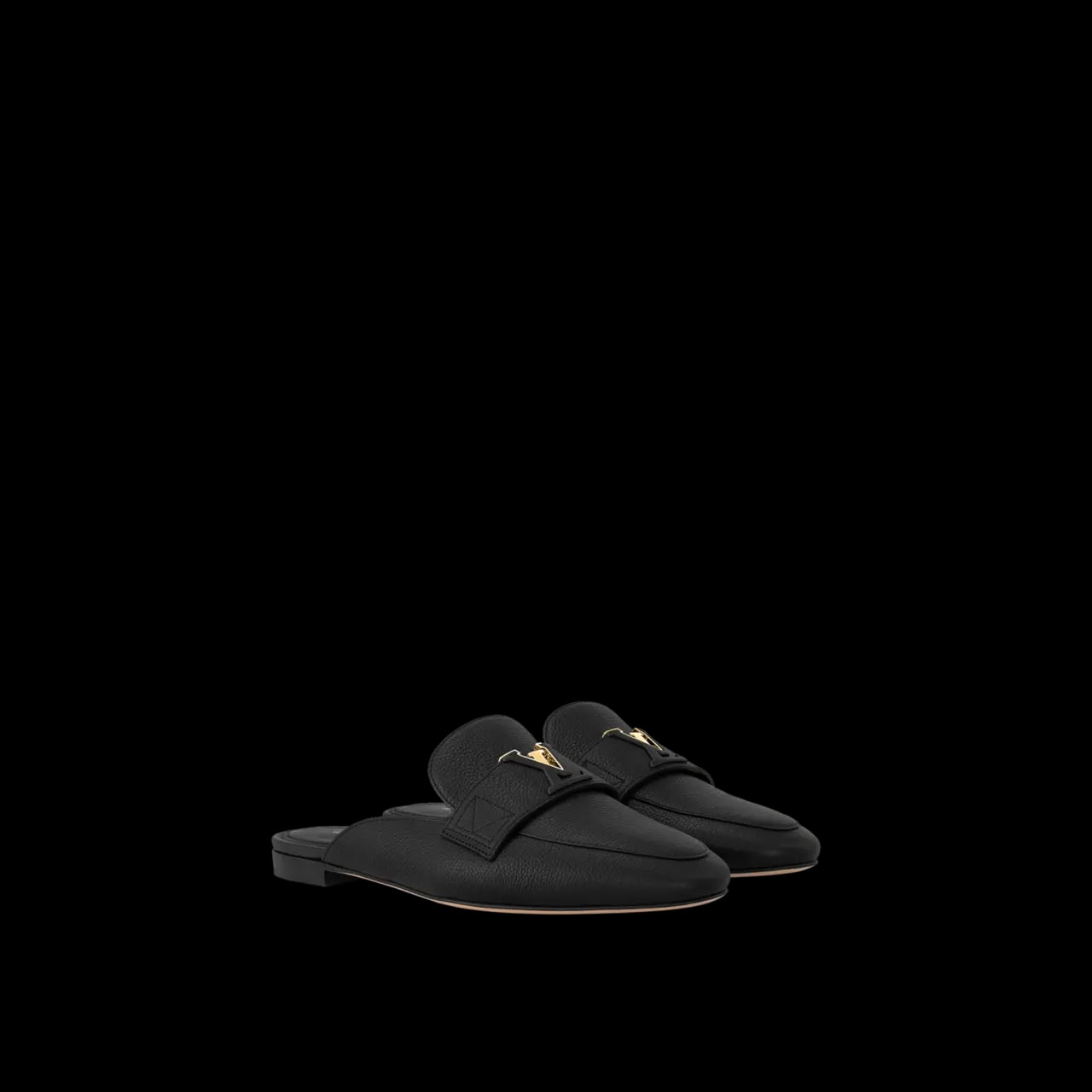 Dép Louis Vuitton LV Capri Open Back Loafers 'Black' 1AC7N3 — ảnh 2