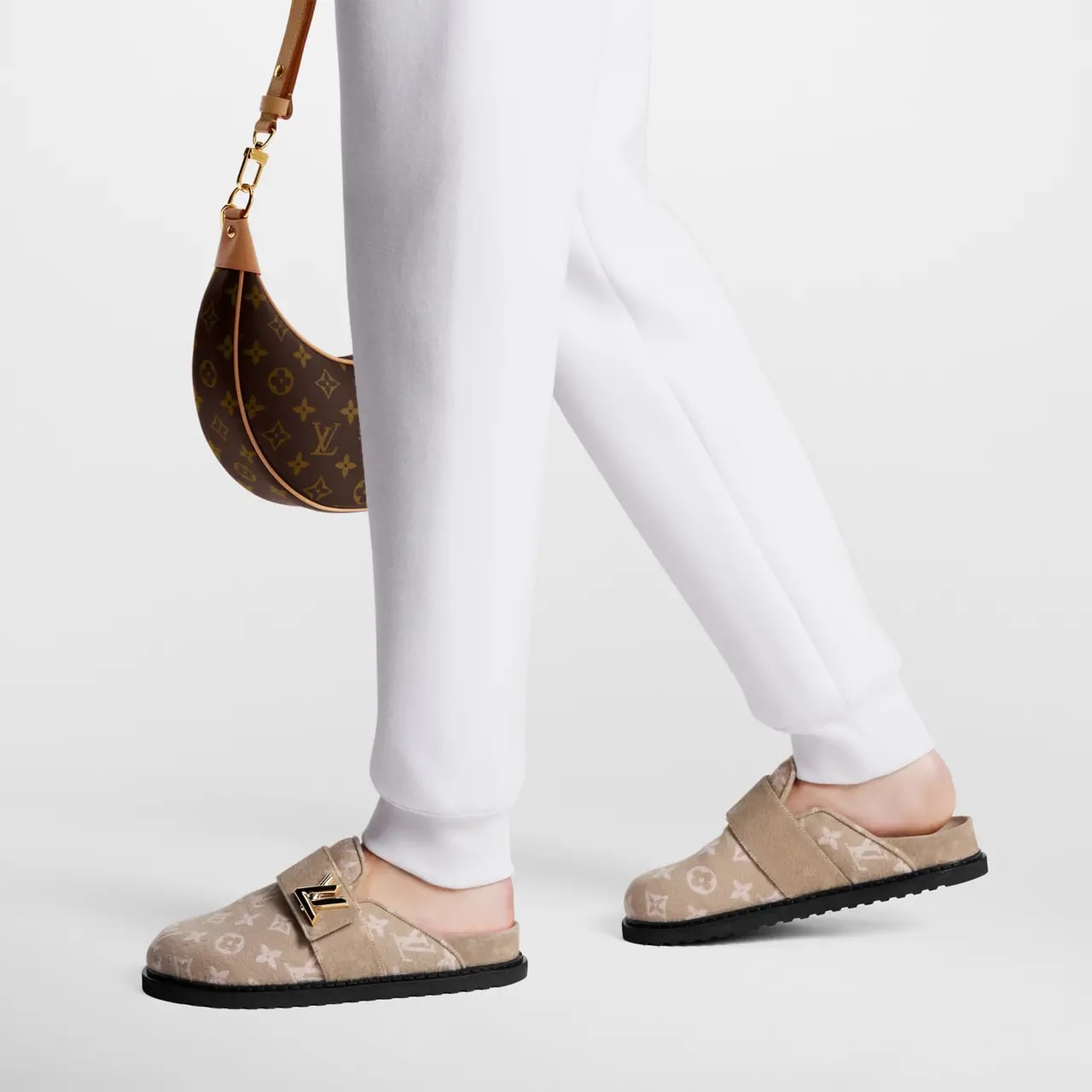 Dép Louis Vuitton LV Cosy Flat Comfort Clogs 'Beige' 1AC9MU — ảnh 3