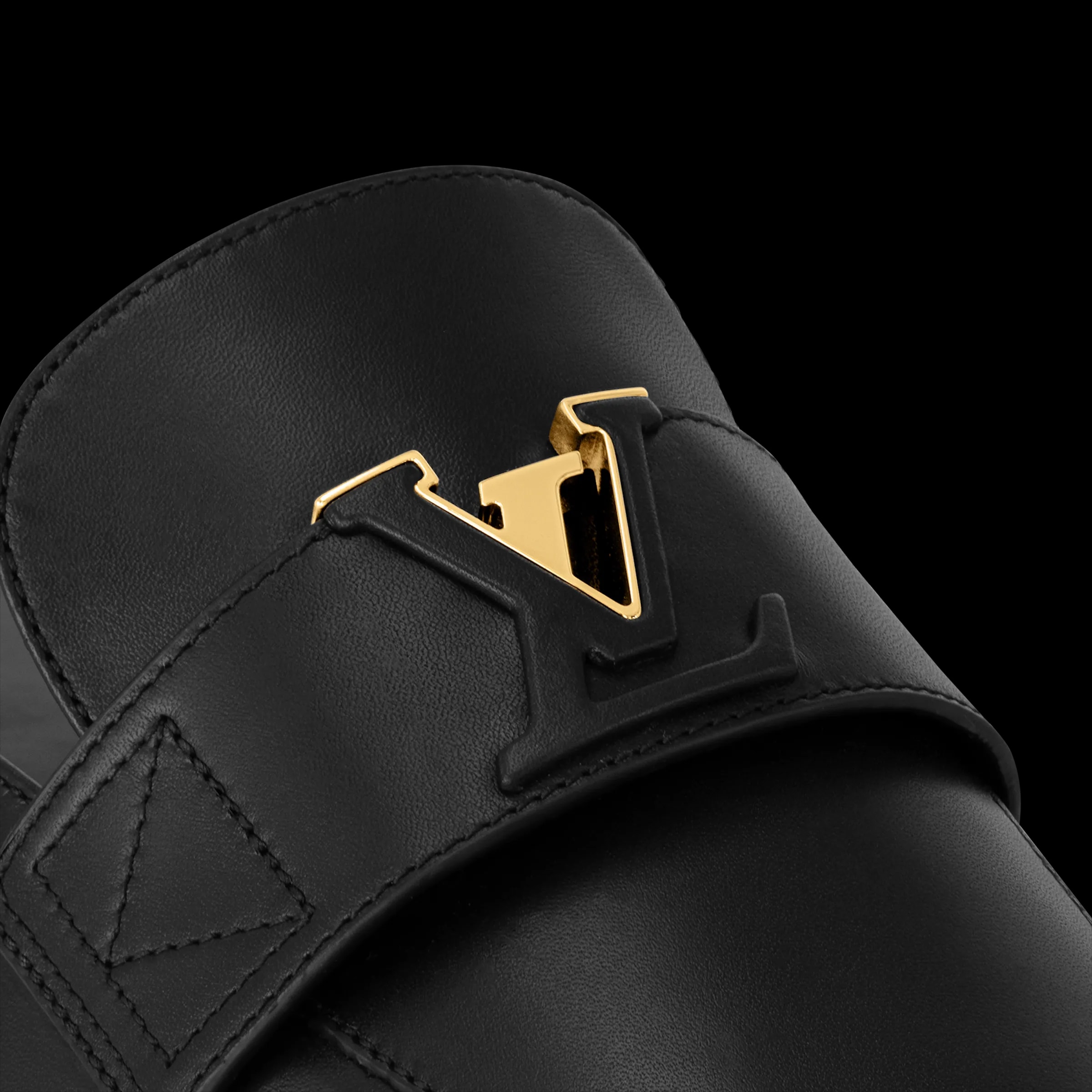 Dép Louis Vuitton LV Capri Open Back Loafers 'Black' 1ACH5Q — ảnh 5