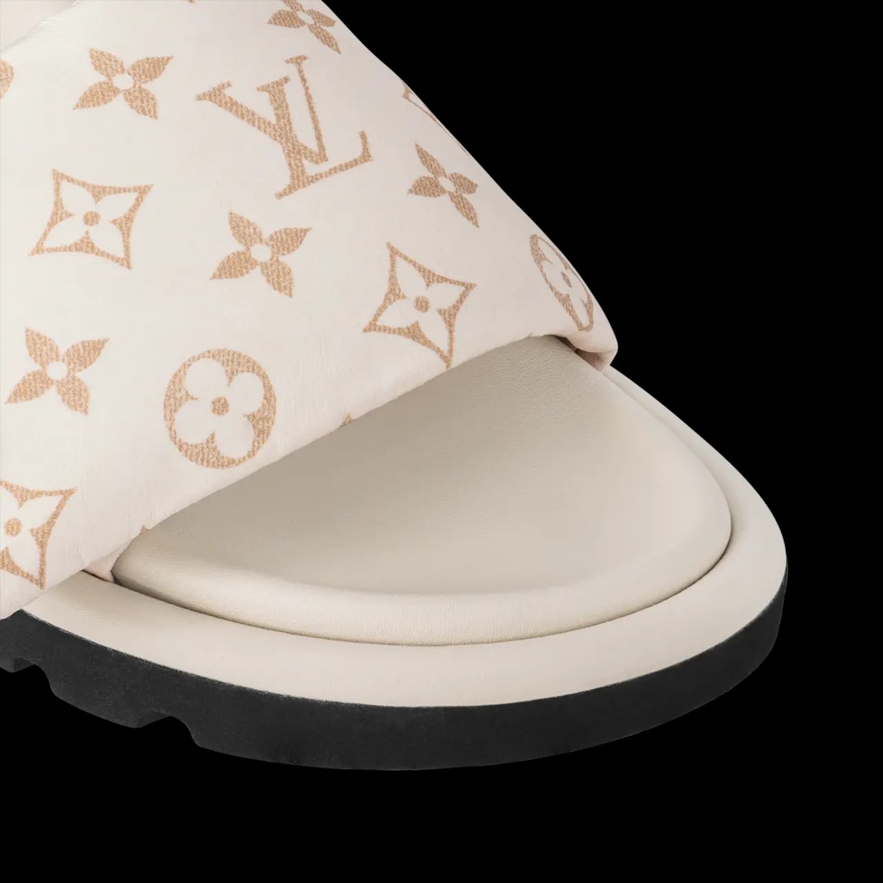 Dép Louis Vuitton Pool Pillow Flat Comfort Mules 'Beige' 1ACJZA — ảnh 4