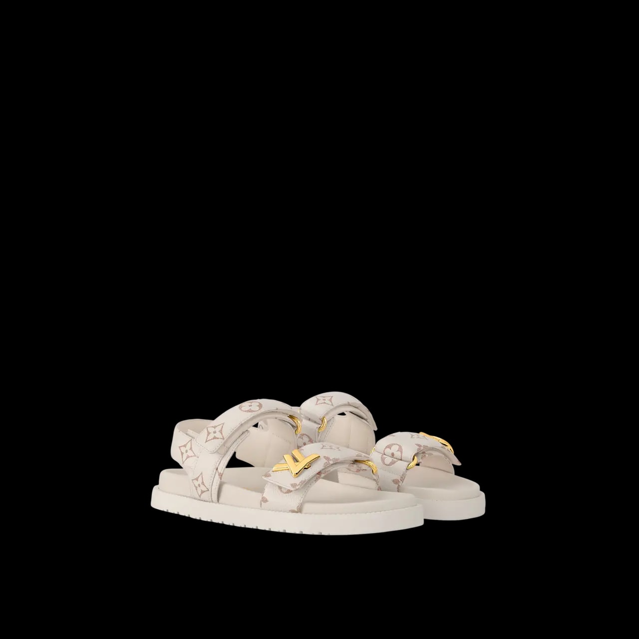 Dép Louis Vuitton LV Sunset Flat Comfort Sandals 'Beige' 1ACL9S — ảnh 2
