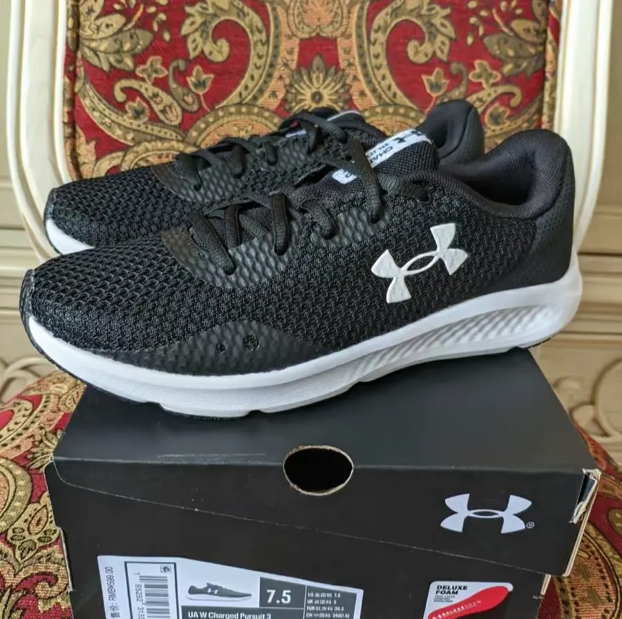 Giày Under Armour Charged Pursuit 3 'Black White' 3024889-001 — ảnh 3