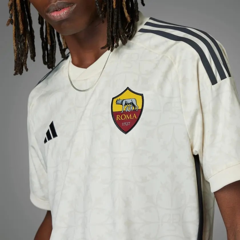 Áo Adidas AS Roma 23/24 Away Jersey 'Beige' IK7168 — ảnh 2