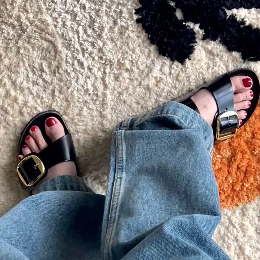 Dép Birkenstock Milan 'Shine Black' 1024211 — ảnh 3