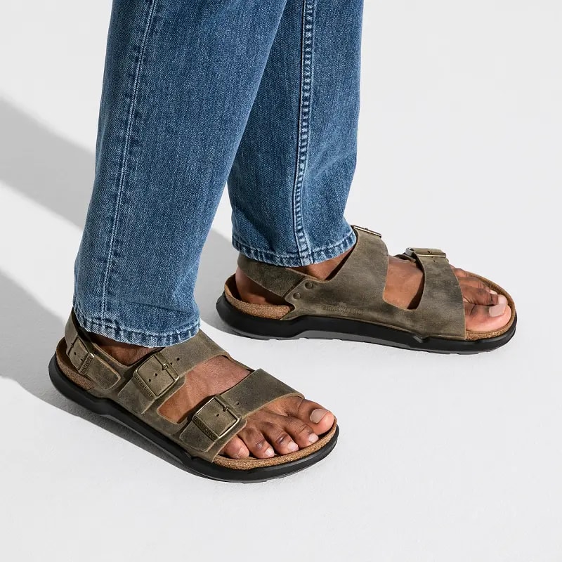 Dép Birkenstock Milano 'Khaki' 1018427 — ảnh 4