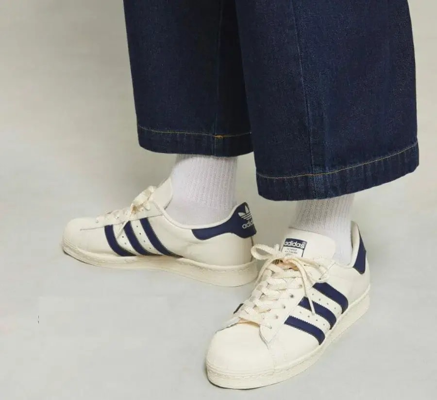 Giày Adidas Superstar 82 'White Dark Blue' GZ1537 — ảnh 5