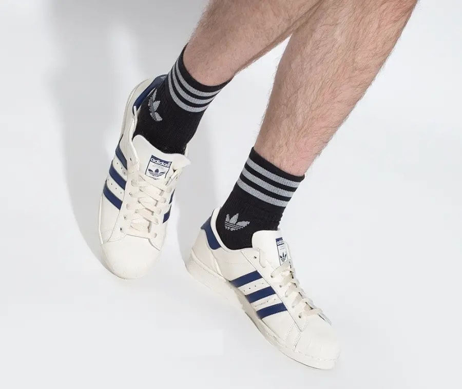 Giày Adidas Superstar 82 'White Dark Blue' GZ1537 — ảnh 4