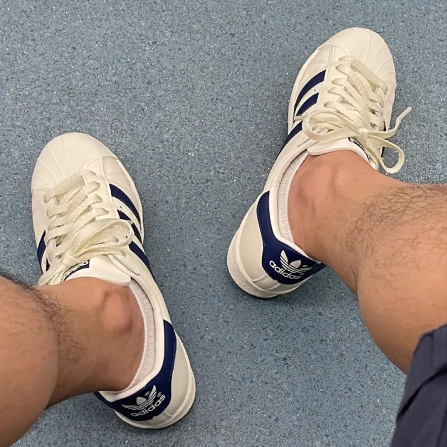 Giày Adidas Superstar 82 'White Dark Blue' GZ1537 — ảnh 2