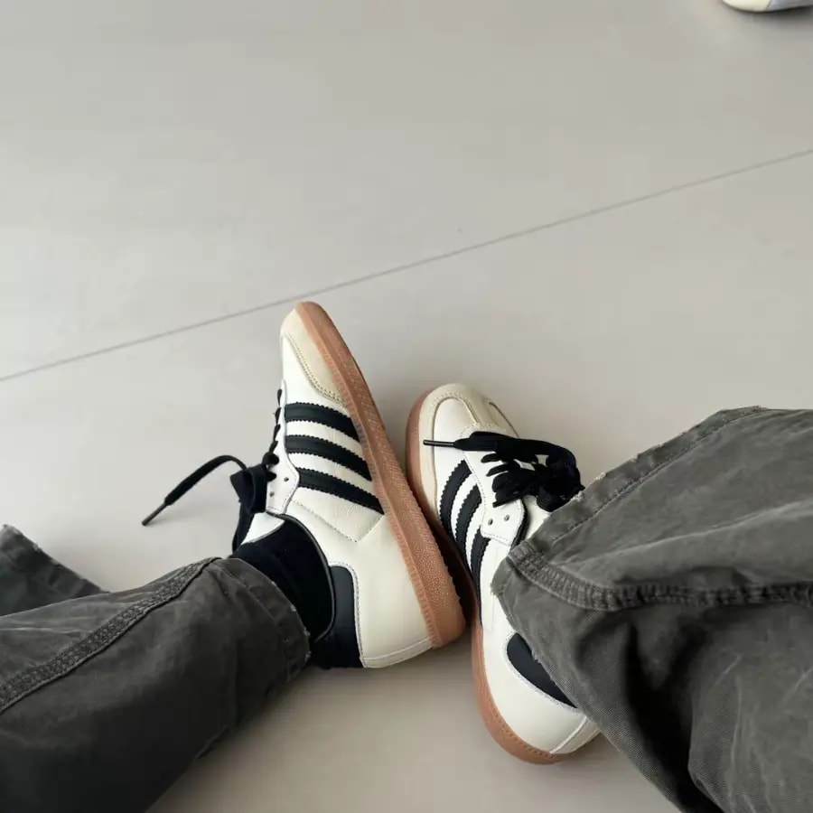 Giày Adidas Samba OG x JJJJound 'White' ID8708 — ảnh 3