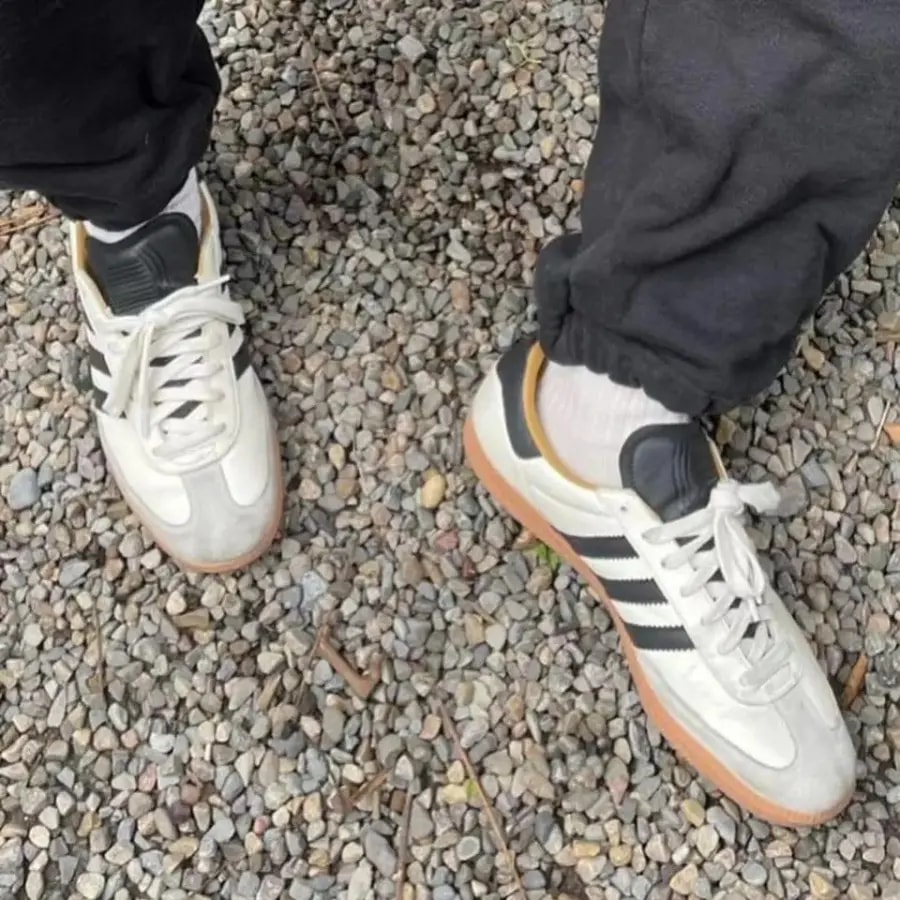Giày Adidas Samba OG x JJJJound 'White' ID8708 — ảnh 4